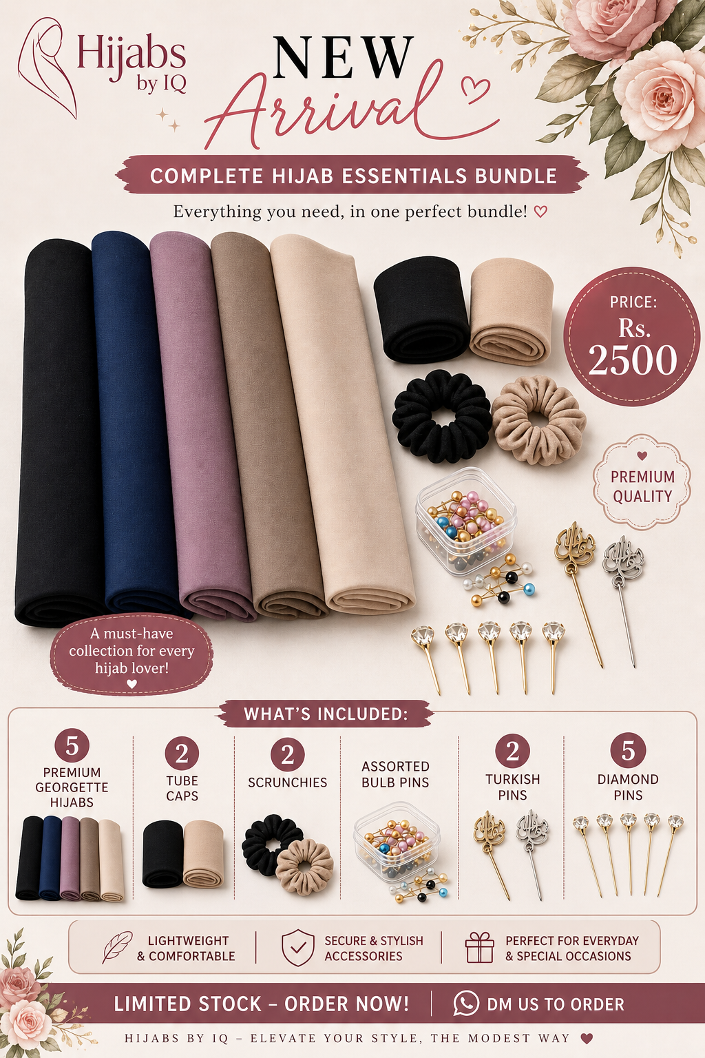 Elegant Hijab Bundle — Only Rs. 2500 💖